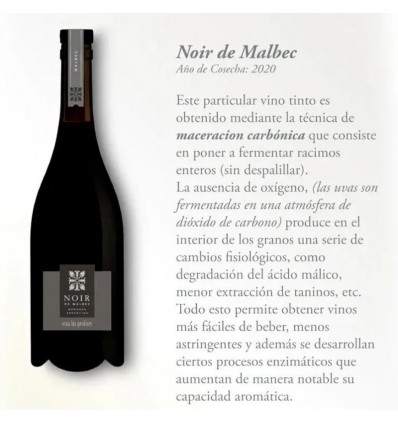 LAS PERDICES NOIR DE MALBEC 750CC x 1 un.