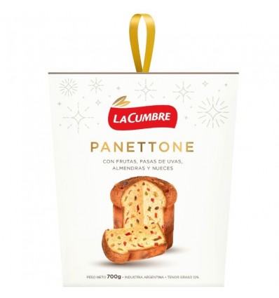 PANETTONE LA CUMBRE C/ALM.Y NUE EST 700GR x 1 un.