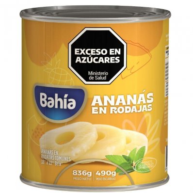 ANANA BAHIA AL NATURAL RODAJ 850GR  x 3 un.