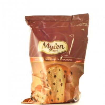 PAN DULCE MYLEN C/CHIPS CHOCOLATE 360GR x 8 un.